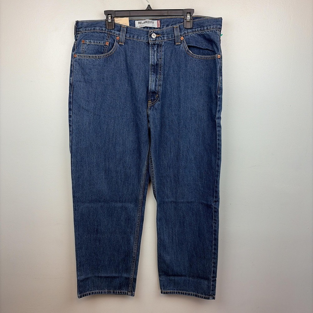 Levis 550 Jeans Mens 40x30 Blue Relaxed Fit Tapered Leg Denim 100% Cotton NWT